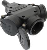 ARDEBO.de - SIROX-3-f-Kpl.-FD, sw/sw IP44, mit Federklappdeckel