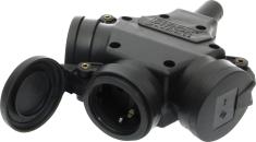 ARDEBO.de - SIROX-3-f-Kpl.-FD, sw/sw IP44, mit Federklappdeckel