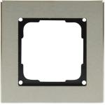 ARDEBO.de OPUS 55 FUSION Abdeckrahmen 1-fach, Edelstahl, silber/schwarz (512.811.24)