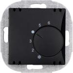 ARDEBO.de OPUS 55 Raumtemperaturregler Öffner, mattschwarz (512.943.61)