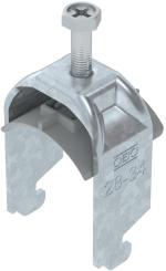 ARDEBO.de OBO Bettermann BS-N1-K-34 FT Bügelschelle 2056 N-Fuß, 1-fach, 28-34mm, tauchfeuerverzinkt 1187226