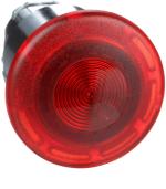 ARDEBO.de Schneider Electric ZB4BW643 Pilzdrucktaster, Frontelement, Harmony XB4, Metall, 22mm, beleuchtet, Zugentriegelung, für universelle LED, rot