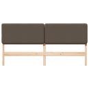 Gepolstertes Kopfteil mit Kopfteil Braun und Taupe 180 cm