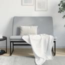 ARDEBO.de - Sitzbank Hellgrau 100x75x76 cm Stoff