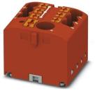 ARDEBO.de Phoenix Contact PTFIX 6/6X2,5 RD Verteilerblock, Grundklemme mit Einspeisung, Push-in, 7-Polig, rot