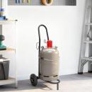 ARDEBO.de - Handwagen Schwarz und Rot 49 x 49 x 101 cm Stahl