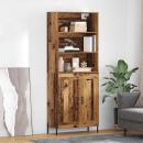 ARDEBO.de - Highboard Altholz 69,5 x 32,5 x 180 cm Holzwerkstoff