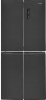 ARDEBO.de Exquisit MD425-150-040C Stand Kühl-Gefrierkombination, 79,5 cm breit, 421 L, NoFrost, ECO Funktion, inoxlook-az