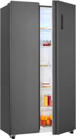 ARDEBO.de Exquisit SBS46-040D Stand Side-by-Side Kombination, 91 cm breit, 442 L, NoFrost, anthrazit