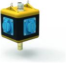 ARDEBO.de Bals UNI-BLOCK, abhängbar, 4xSCHUKO-Steckdosen, 16A, 230V, IP54, 1xDruckluftanschluss (57119)