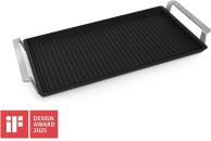 ARDEBO.de AEG A9HHPG11 Plancha Grill 2.0, Easy2Clean Plancha-Grillplatte, BxTxH: 46,6 x 25,3 x 4,6cm, für AEG Kochfelder mit Bridge-Funktion, schwarz (902986520)