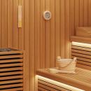 ARDEBO.de - Sauna Zubehör Set 4 pcs Braun Massives Kiefernholz und Hanf