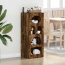 ARDEBO.de - Sideboard Geräucherte Eiche 40 x 35 x 100,5 cm Holzwerkstoff