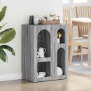 ARDEBO.de - Sideboard Graues Sonoma 59 x 35 x 80,5 cm Holzwerkstoff