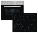 ARDEBO.de Exquisit EHE 156-2.1 UBZ-Set EEK: A Herdset mit Glaskeramikkochfeld, 59,5 cm breit, 59 L, Autoprogramme, Edelstahl