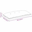 Rückenkissen Creme 100 x 50 cm Cordstoff