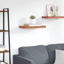 ARDEBO.de - Wandregal Wandmontiert Rot 60 x 23,5 x 4 cm Holzwerkstoff