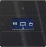 ARDEBO.de Theben LUXORliving iON8 G BK Glas-Raumcontroller LUXORliving mit integriertem Raumtemperaturregler, Smart Home, schwarz (4804418)