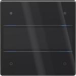 ARDEBO.de Theben LUXORliving iON4 G BK Glas-Tastsensor LUXORliving 4-fach, mit integriertem Temperatursensor, Smart Home, schwarz (4804414)