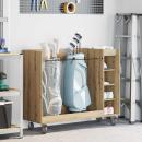 ARDEBO.de - Golf Schrank Mit Rad Uni Artisan-Eiche 120 x 45 x 98 cm
