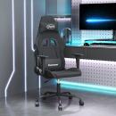 ARDEBO.de - Gaming-Stuhl Schwarz Stoff
