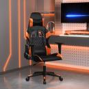ARDEBO.de - Gaming-Stuhl mit Massagefunktion Schwarz und Orange Kunstleder