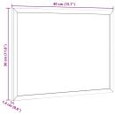 ARDEBO.de - Korktafel mit massivem Kiefernholzrahmen 40x30 cm