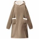 ARDEBO.de - Decken-Hoodie Kamel M Fleece und Flanell