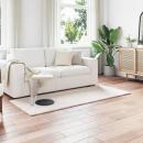 ARDEBO.de - Kunstfell Hasen Teppich Olite Creme 100 x 200 cm Polyester