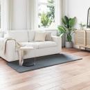 ARDEBO.de - Kunstfell Hasen Teppich Olite Anthrazit 100 x 200 cm Polyester