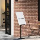 ARDEBO.de - Messestände 2 pcs Schwarz 26,5 x 26,5 x 127 cm Eisen