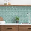 ARDEBO.de - Dekorative Aufkleber 10 pcs Grau-Grün 29,4 x 21,4 x 0,8 cm