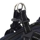 Hundemantel mit Geschirr Marineblau M Fleece und Polyester