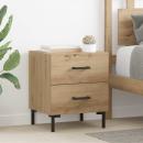 ARDEBO.de - Nachttisch 2 pcs Artisan-Eiche 40 x 35 x 47,5 cm Holzwerkstoff