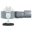 ARDEBO.de - 360° Duschablauf mit slim Modell Silber 50 cm Edelstahl 304