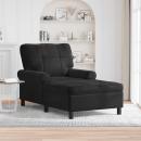 ARDEBO.de - Lounge-Liege mit Kissen Schwarz 91 x 157 x 91 cm Samt