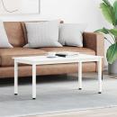 ARDEBO.de - Couchtisch Weiß 100 x 50 x 45 cm Massives Kiefernholz