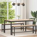 ARDEBO.de - Esstisch Natur 150 x 90 x 75 cm Massives Kiefernholz