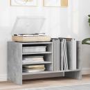 ARDEBO.de - Schallplattenschrank Beton Grau 78,5 x 35 x 45 cm Holzwerkstoff