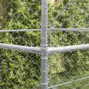Hundekäfig mit Speicher 3 pcs Silber 6 x 2 x 2 m Stahl