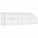 Hundekäfig mit Speicher 3 pcs Silber 6 x 2 x 2 m Stahl