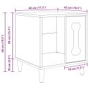 Hundehütte Sonoma 44 x 42 x 49 cm Holzwerkstoff
