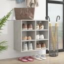 Schuhregal Betongrau 52,5x30x50 cm