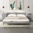 Nachttische 2 Stk. Grau Sonoma 40x36x65 cm
