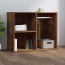 Regal für Schminktisch Räuchereiche 80x40x65 cm Holzwerkstoff