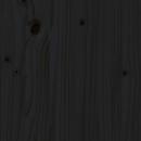 Hundebett Schwarz 61,5x49x9 cm Massivholz Kiefer