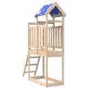 ARDEBO.de - Spielturm Braun 52,5 x 110,5 x 215 cm Massives Kiefernholz