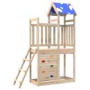 ARDEBO.de - Spielturm Braun 110,5 x 52,5 x 215 cm Massives Kiefernholz