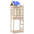 ARDEBO.de - Spielturm Braun 85 x 52,5 x 239 cm Massives Kiefernholz