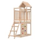 ARDEBO.de - Spielturm Braun 110,5 x 52,5 x 214 cm Massives Kiefernholz